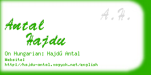 antal hajdu business card